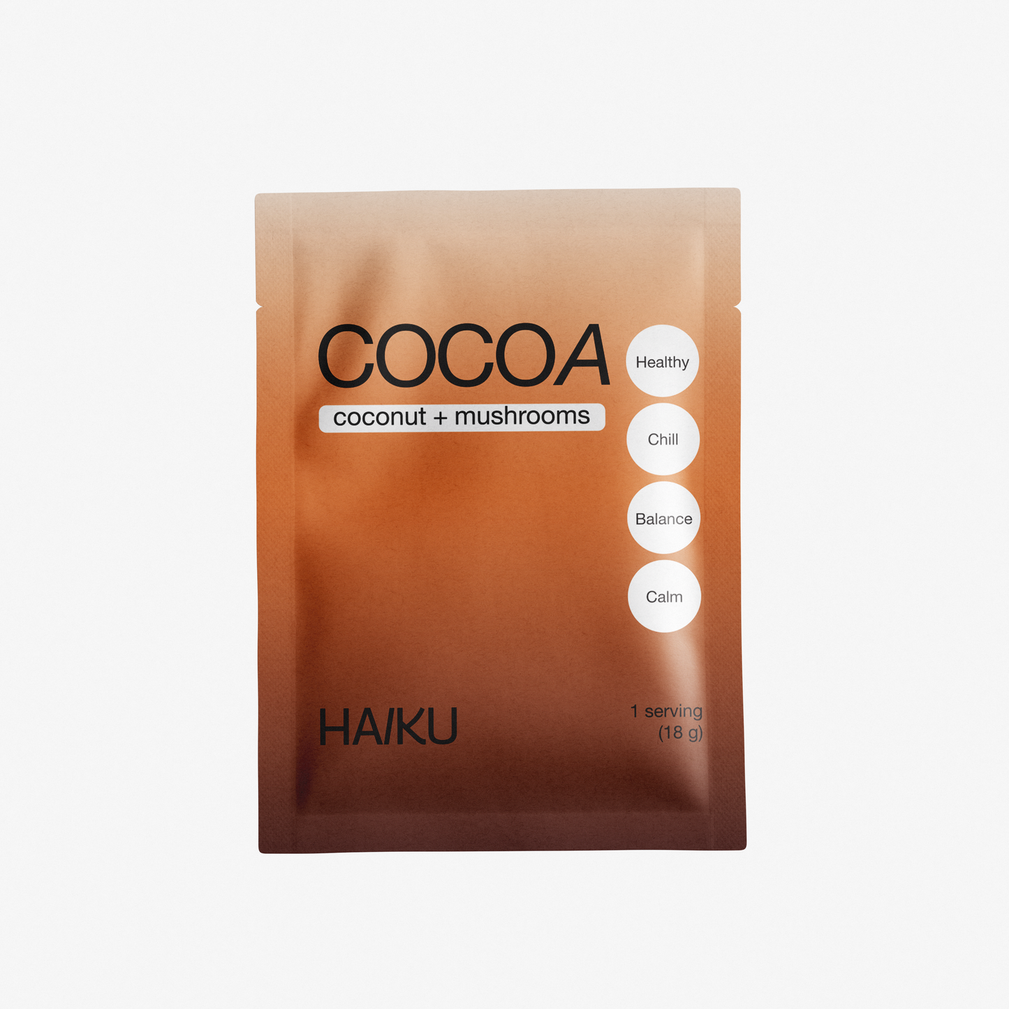 Какао з кокосовим молоком та екстрактом грибів в саше (рейші, чага, їжовик гребінчастий)