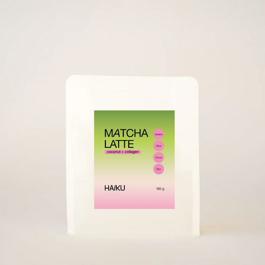 Матча з кокосовим молоком та морським колагеном