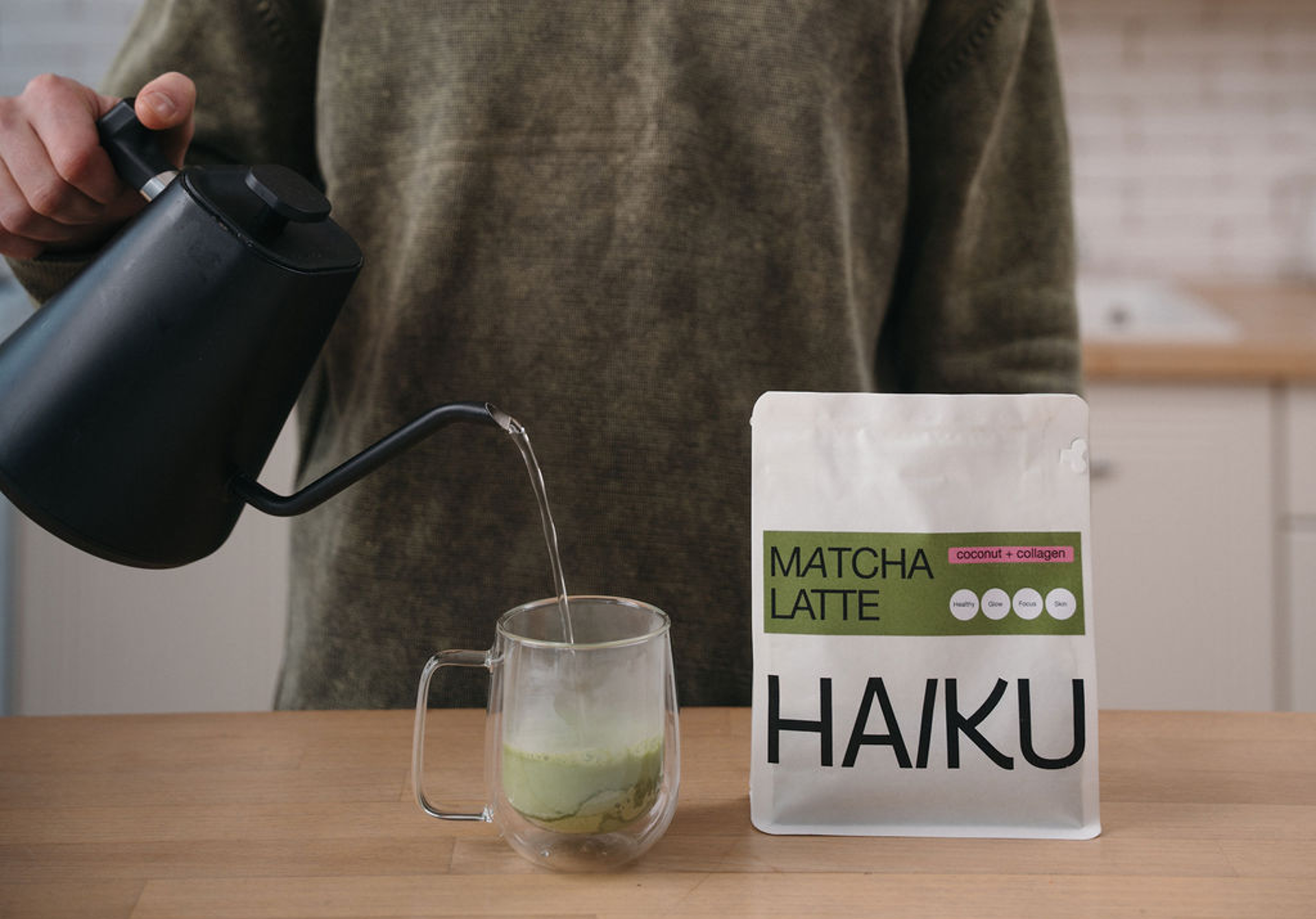 Матча з кокосовим молоком – Haiku Drinks